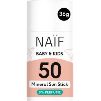 Naïf mineraalne päikesekaitsepulk beebidele ja lastele (lõhnaainevaba) SPF50 36gr.jpg