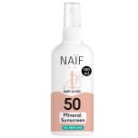 Naïf Mineral Sunscreen päikesekaitsesprei beebidele ja lastele SPF50 (lõhnaainevaba) 100ml